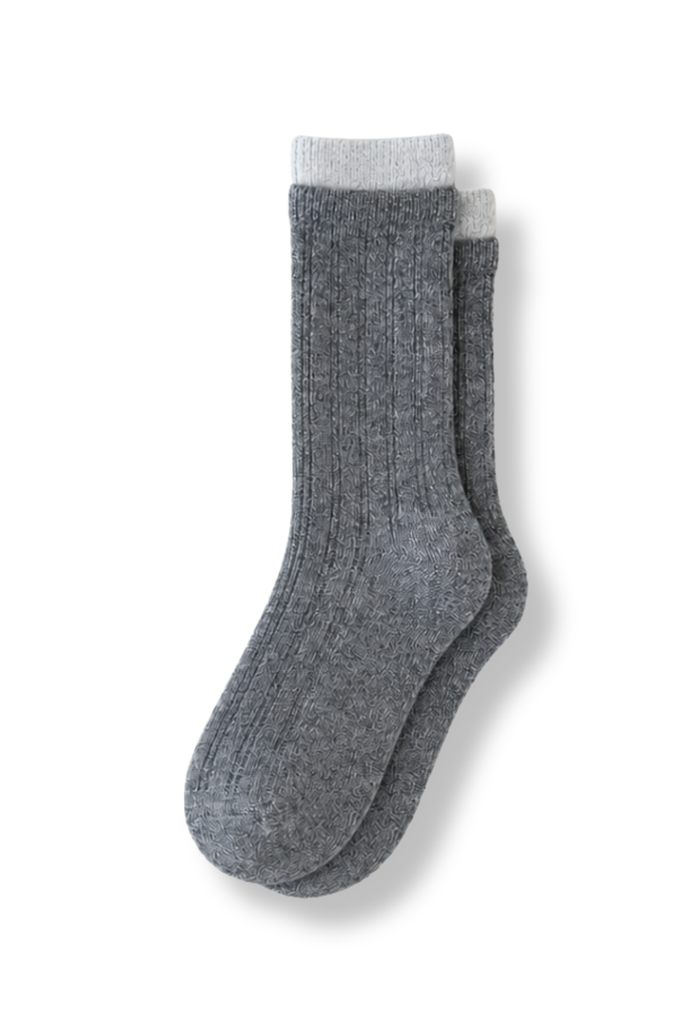 Wool Lite Crew Socks - Charcoal Grey