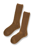 Wool Mid-Calf Socks - Caramel