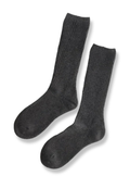 Wool Mid-Calf Socks - Charcoal Grey