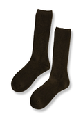 Wool Mid-Calf Socks - Dark Cocoa