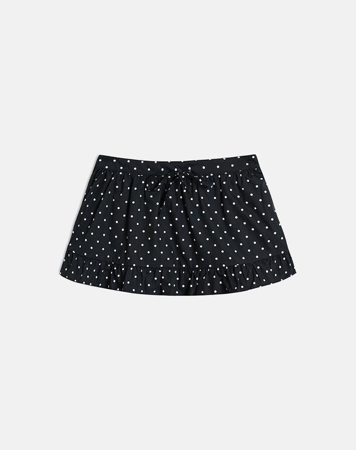 Image of Yasumi Mini Skirt in Basic Polka Black