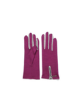 Zipper Glove Fuchsia and Grey