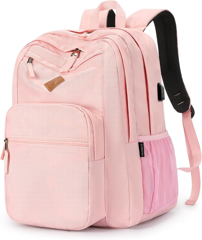 ZORFIN 26L Backpack for College, and Travel: Water Resistant Bookbag
